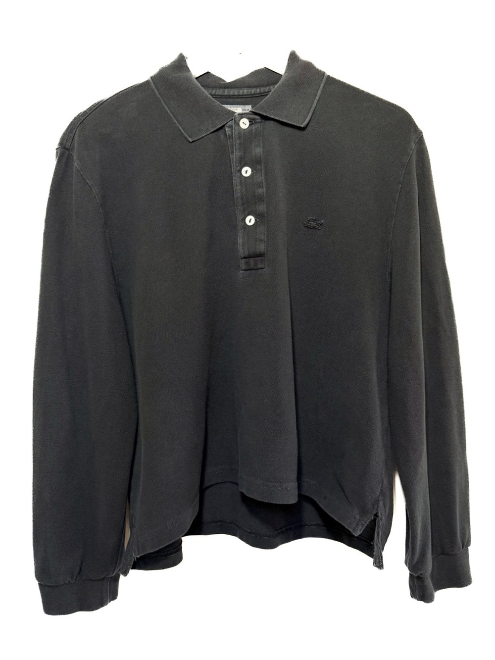 Vintage Lacoste Washed Black Polo